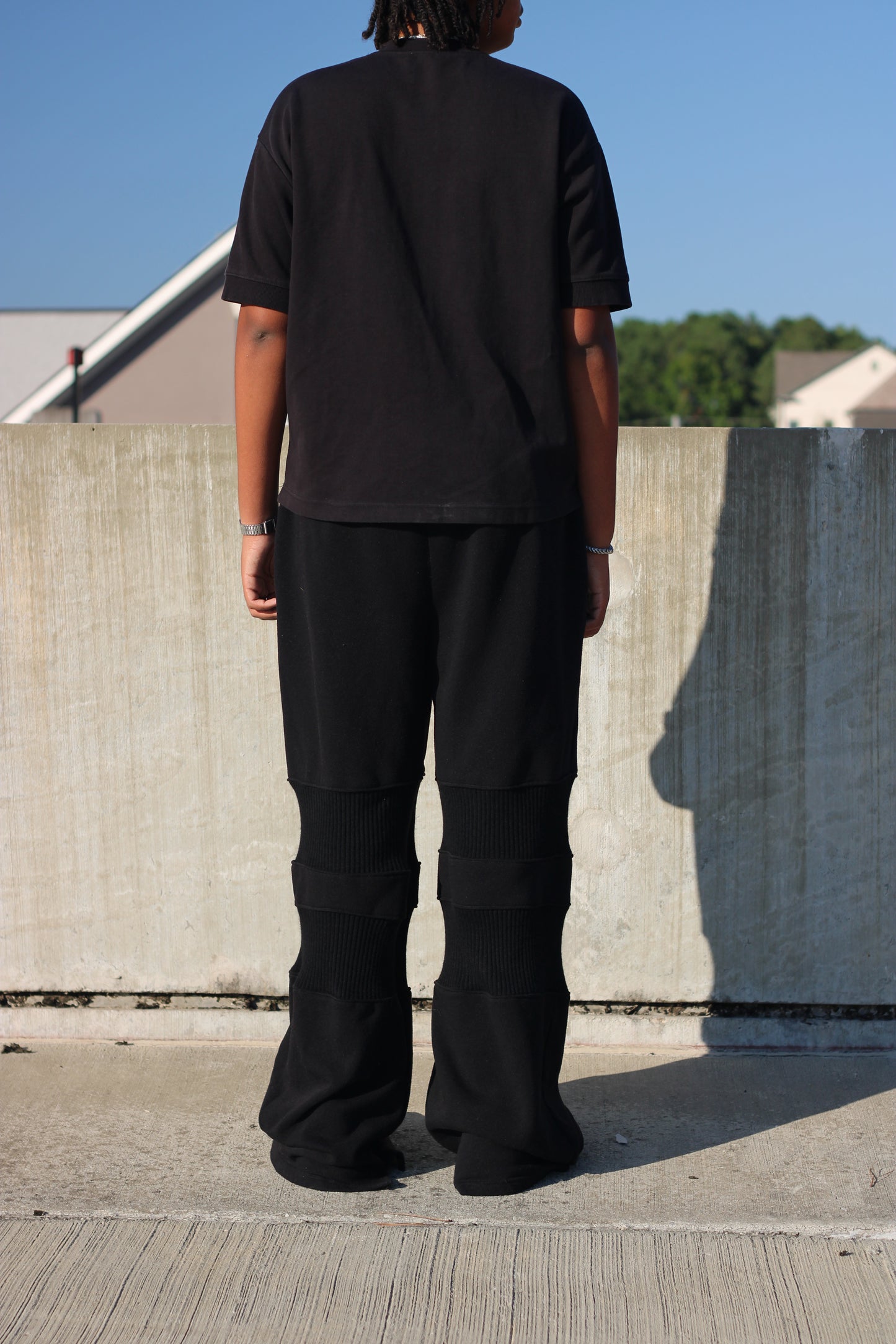 Black Wavy Sweatpants