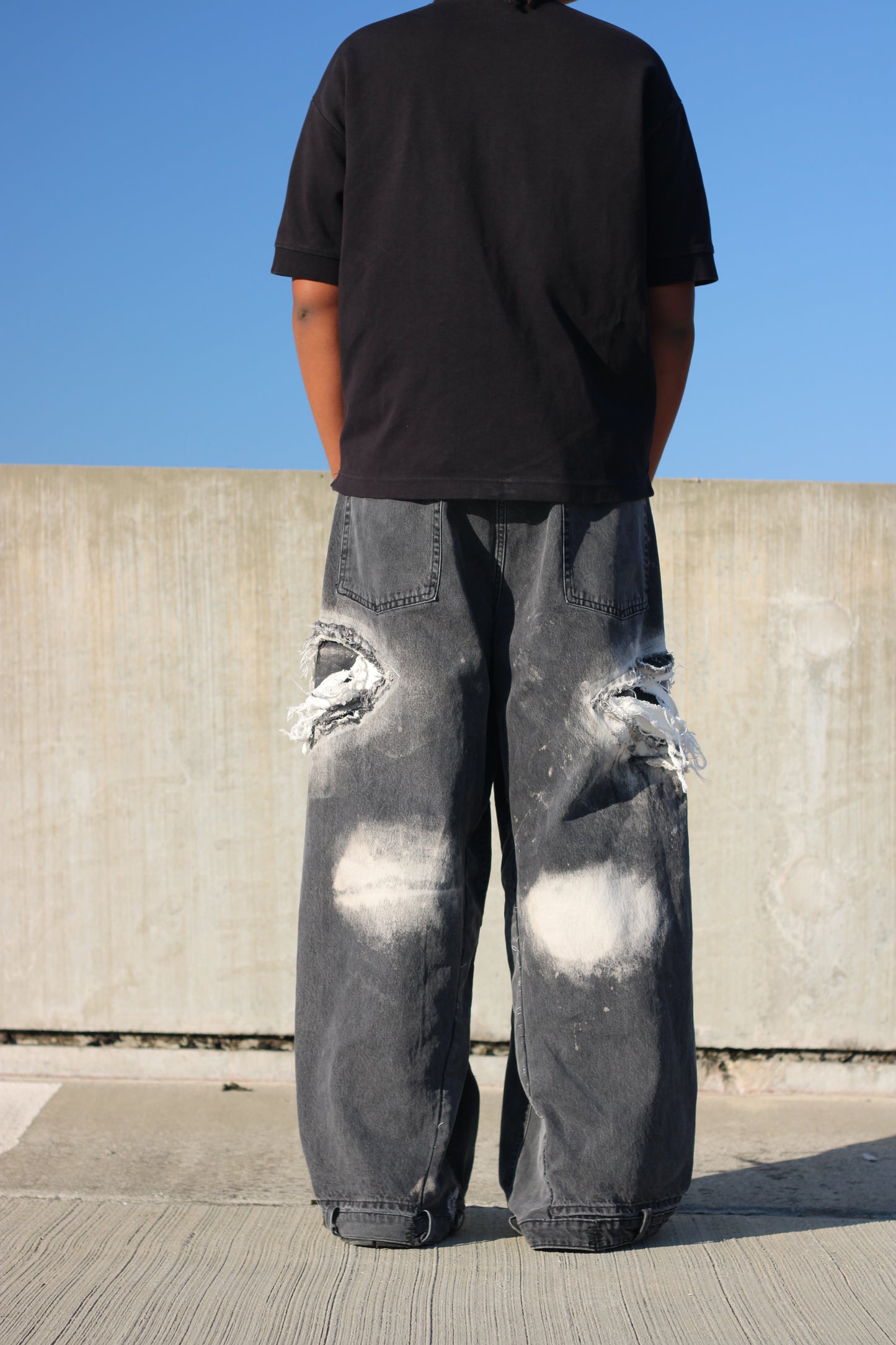 Ravaged Grey Denim