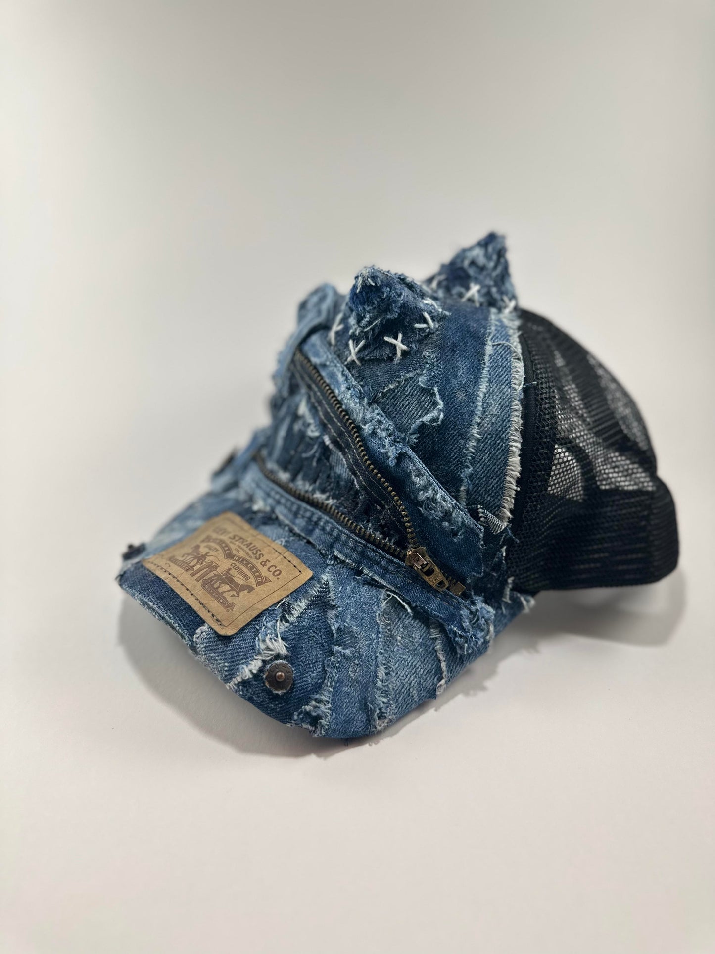 Denim Dino Trucker Hat